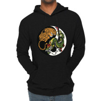 Tiger Dragon Yin Yang Symbol Beautiful Chinese Har Lightweight Hoodie | Artistshot