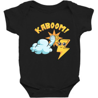 Kaboom Cloud Lightning Electrical Storm Thunder Bo Baby Bodysuit | Artistshot