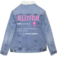 Jellyfish Meduse Comb Jellyfish Ocean Cnidaria (5) Unisex Sherpa-lined Denim Jacket | Artistshot