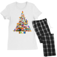 Christmas Library Tree Lights For Librarian And Bo Women's Pajamas Set | Artistshot