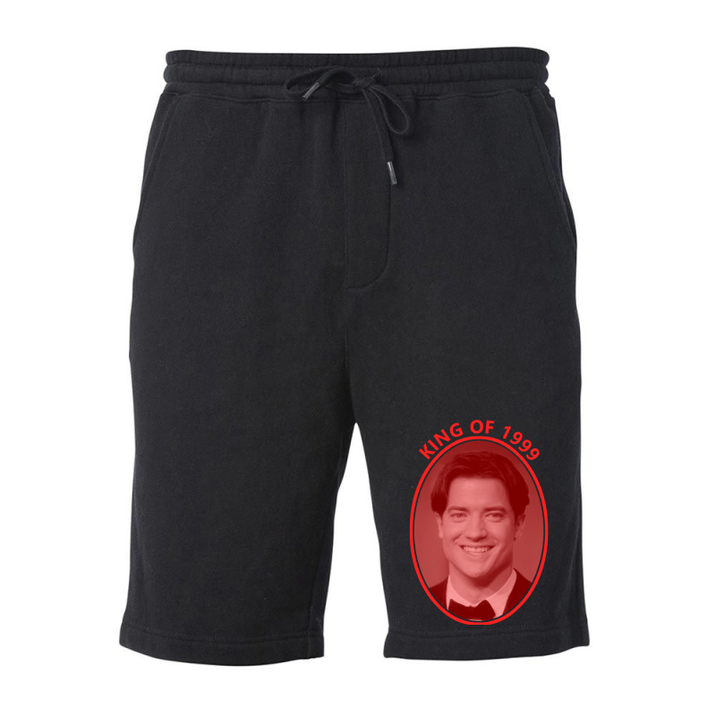 King Of 1999   Brendan Fraser 31 Fleece Short | Artistshot