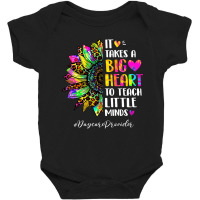 Daycare Provider It Takes A Big Heart To Shape Lit Baby Bodysuit | Artistshot