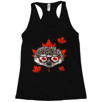 Canadian Hedgehog Maple Leaf Patriotic Canada Flag Racerback Tank | Artistshot