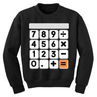 Calculator Easy Halloween Costume For Math Teacher Youth Sweatshirt | Artistshot