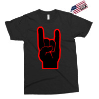 Heavy Metal Satan Horns Black & Red Exclusive T-shirt | Artistshot