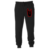 Heavy Metal Satan Horns Black & Red Unisex Jogger | Artistshot