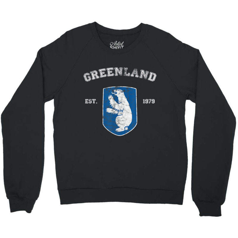 Vintage Coat Of Arms Greenland T Shirt Crewneck Sweatshirt | Artistshot