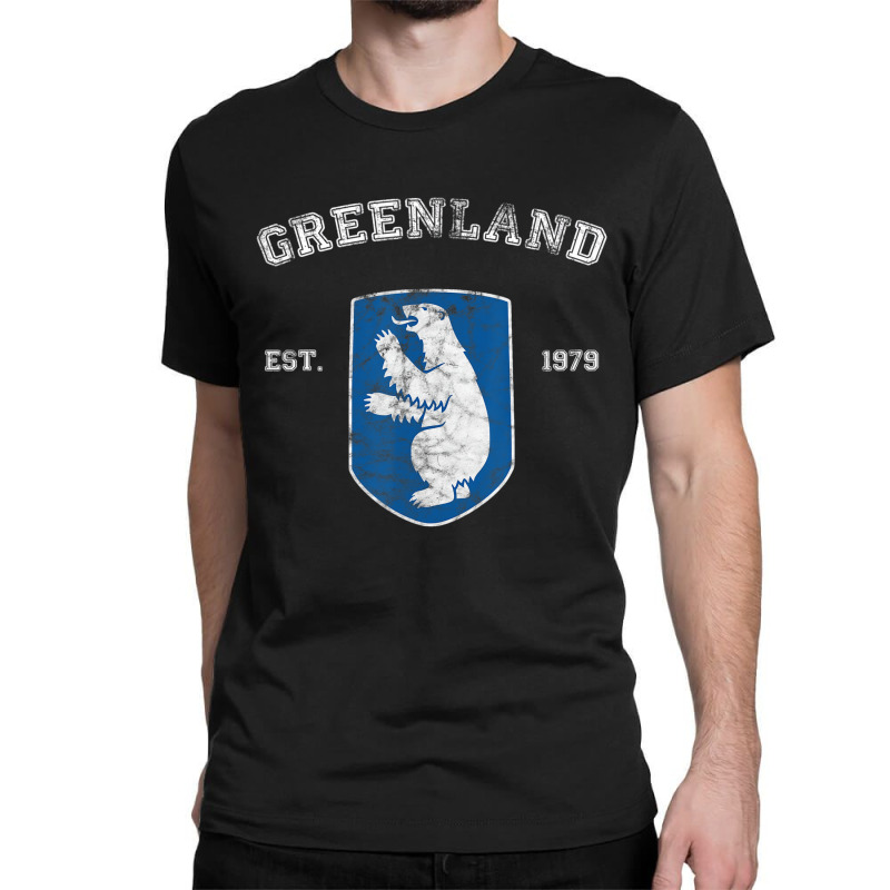 Vintage Coat Of Arms Greenland T Shirt Classic T-shirt | Artistshot