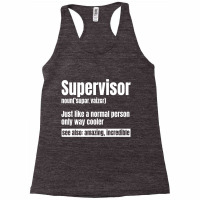 Supervisor Director Boss Manager Coordinator Facil Racerback Tank | Artistshot