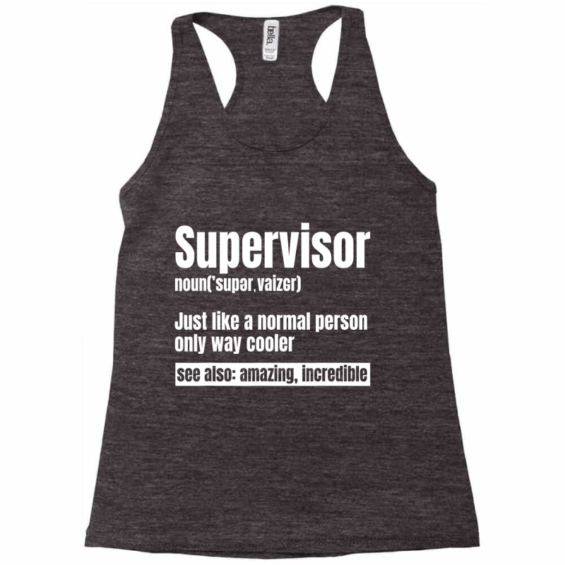 Supervisor Director Boss Manager Coordinator Facil Racerback Tank by bettincam | Artistshot