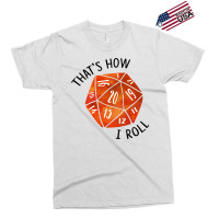 That's How I Roll Orange Watercolor D20 Dice Exclusive T-shirt | Artistshot