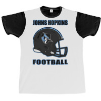 Black Johns Hopkins Football Graphic T-shirt | Artistshot