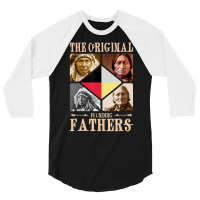 Original Founding Fathers Native American Retro Tr 3/4 Sleeve Shirt | Artistshot