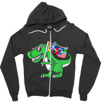 Dinosaur Latin Countries Flag Hispanic Heritage Mo Zipper Hoodie | Artistshot