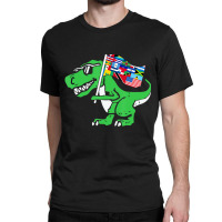 Dinosaur Latin Countries Flag Hispanic Heritage Mo Classic T-shirt | Artistshot