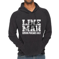 Vintage Football Lineman Saying   Serving Pancakes Vintage Hoodie | Artistshot