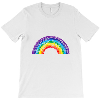 Paper Rainbow Mosaic T-shirt Designed By Chakib Alami