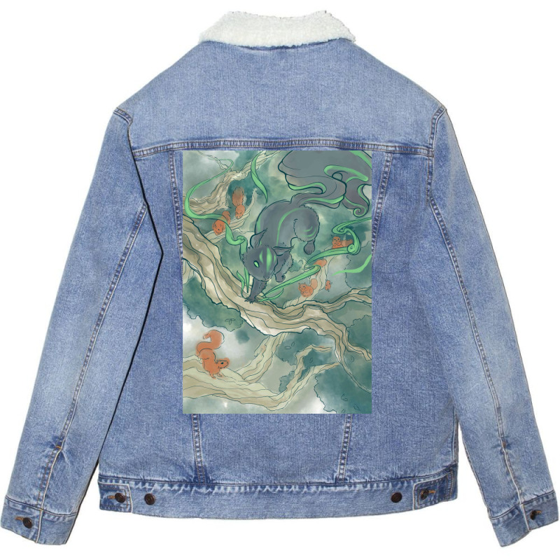 The Squirrel General   Magic The Gathering Inspire Unisex Sherpa-Lined Denim Jacket by slavissweersq | Artistshot