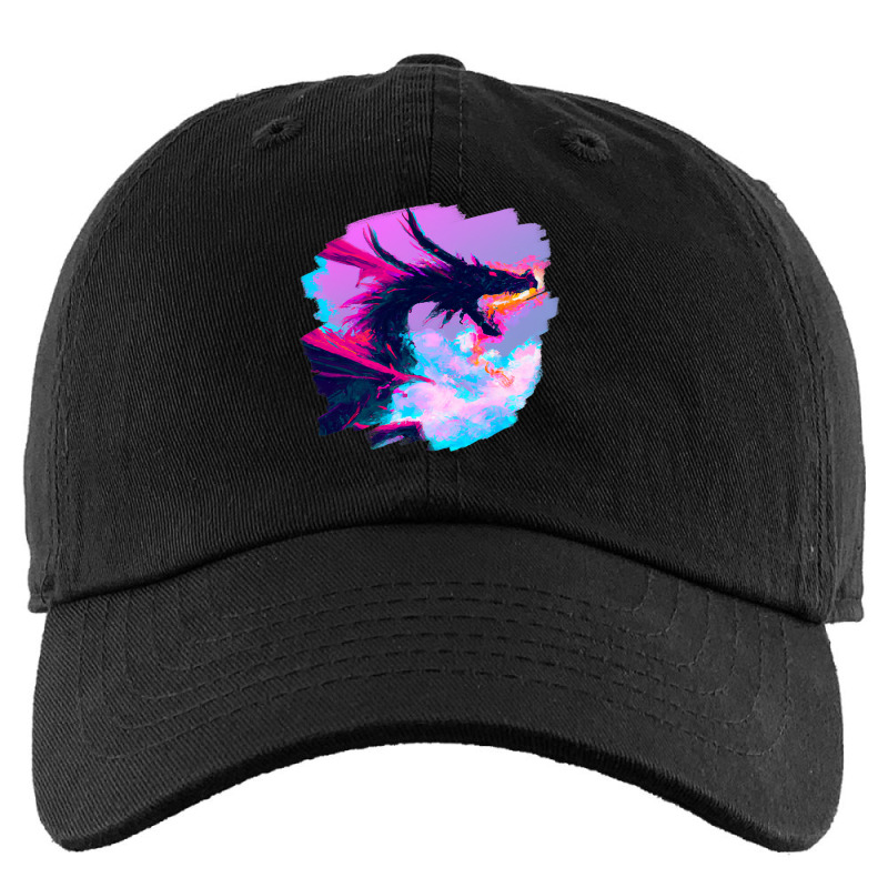 Cool Artistic Dragon Breathing Fire Magic Mythical Kids Cap by DEBORAHBOURSSIQUOT | Artistshot