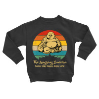 The Laughing Buddha Smiling Vintage Distressed Ret Toddler Sweatshirt | Artistshot