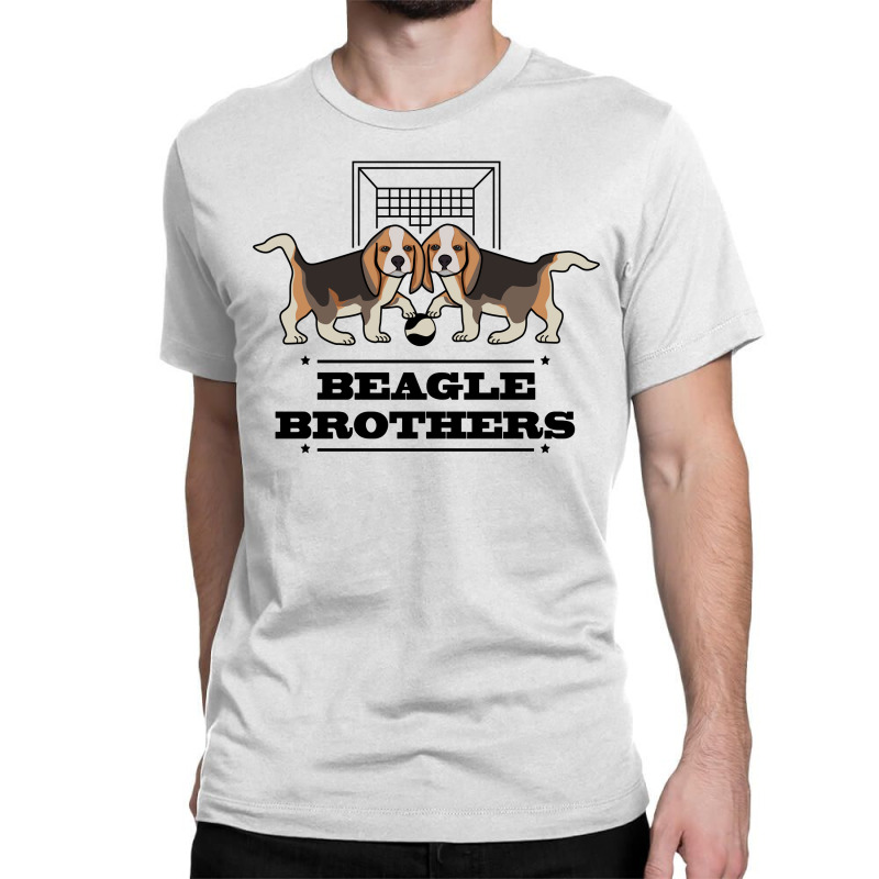 Beagle Twins Brothers Playing Football T-shirt Design Classic T-shirt | Artistshot