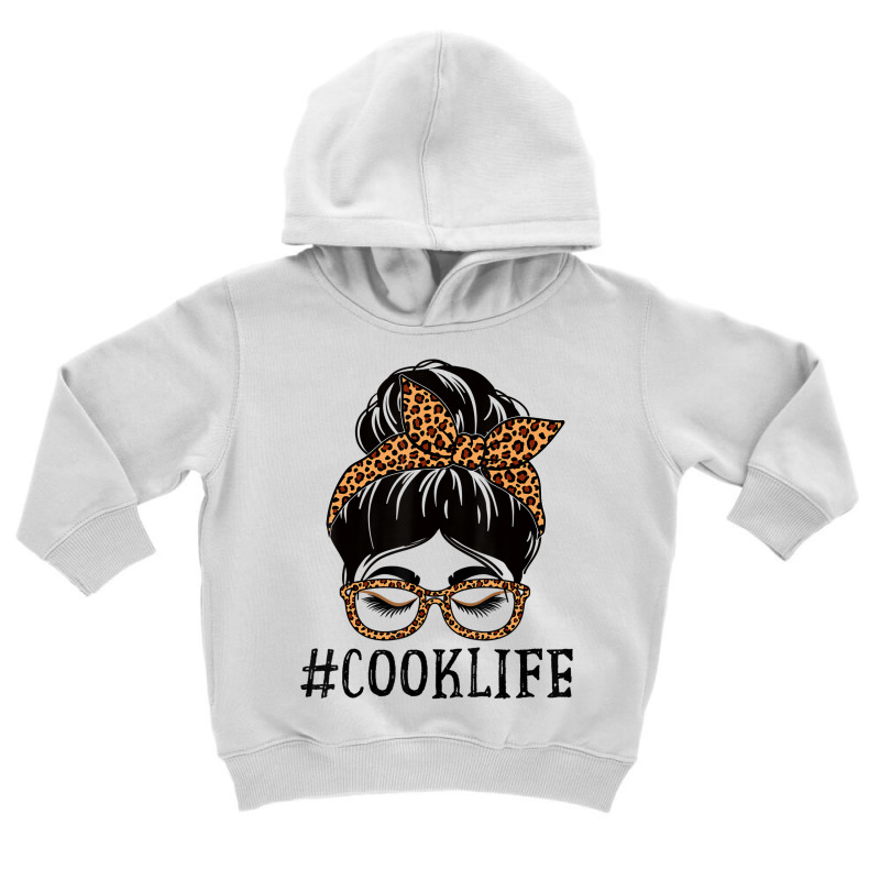 Cook Leopard Messy Bun Women Back To School T Shir Toddler Hoodie | Artistshot