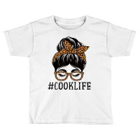 Cook Leopard Messy Bun Women Back To School T Shir Toddler T-shirt | Artistshot