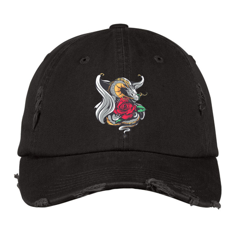 Cool Dragon Mythical Creature Vintage Cap by DEBORAHBOURSSIQUOT | Artistshot