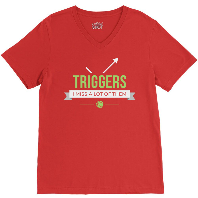 Triggers V-Neck Tee by slavissweersq | Artistshot