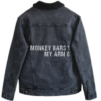 Broken Arm Monkey Bars Tshirt For Kids Get Well Gi Unisex Sherpa-lined Denim Jacket | Artistshot