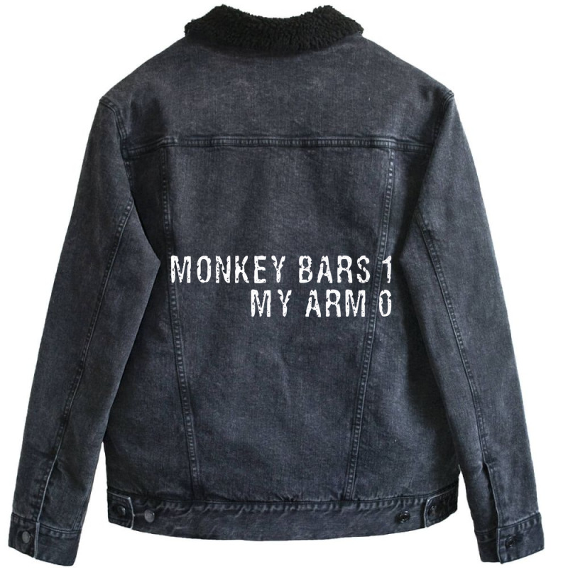 Broken Arm Monkey Bars Tshirt For Kids Get Well Gi Unisex Sherpa-Lined Denim Jacket by mauthe | Artistshot