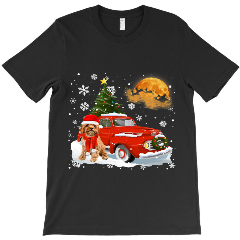 Cavoodle Vintage Wagon Red Truck Christmas Tree Pa T-Shirt by AURRADILLARD | Artistshot