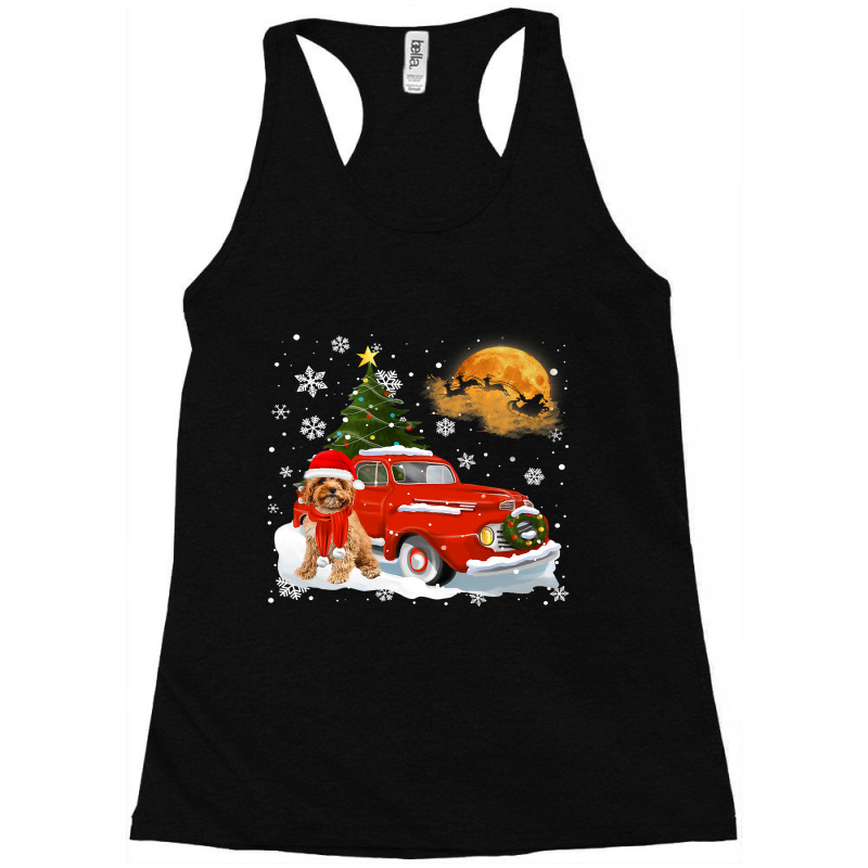 Cavoodle Vintage Wagon Red Truck Christmas Tree Pa Racerback Tank by AURRADILLARD | Artistshot