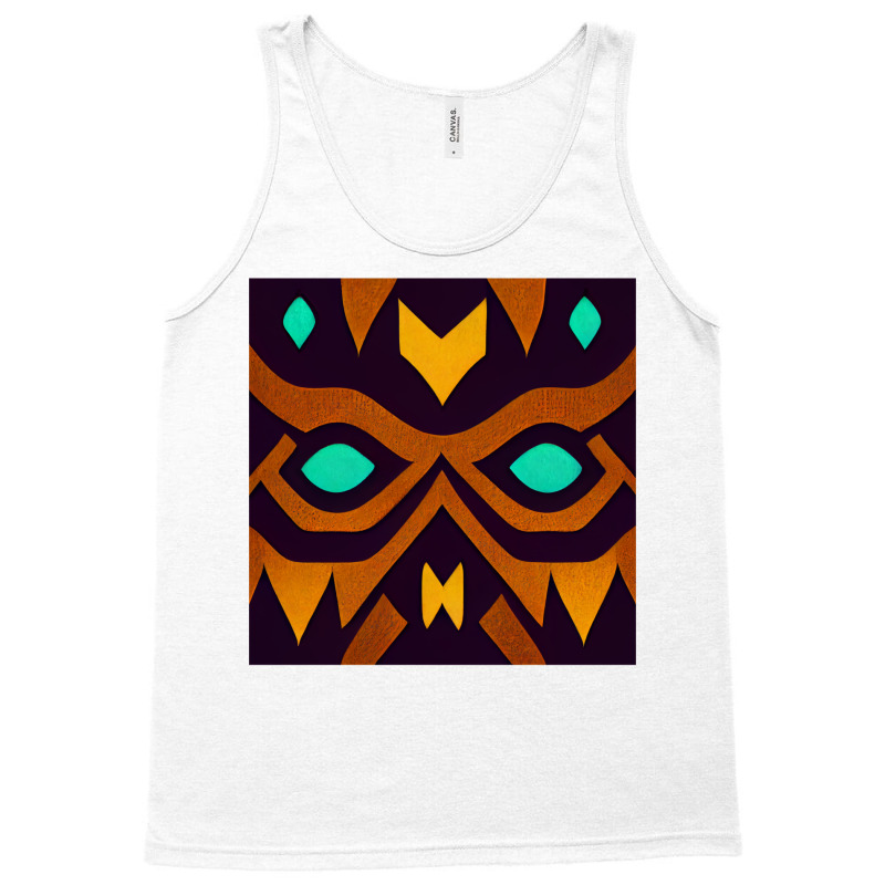 Tribal Fairy Tale Majoras Mask Symmetric Pattern T Tank Top | Artistshot