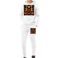 Tribal Fairy Tale Majoras Mask Symmetric Pattern T Hoodie & Jogger Set | Artistshot