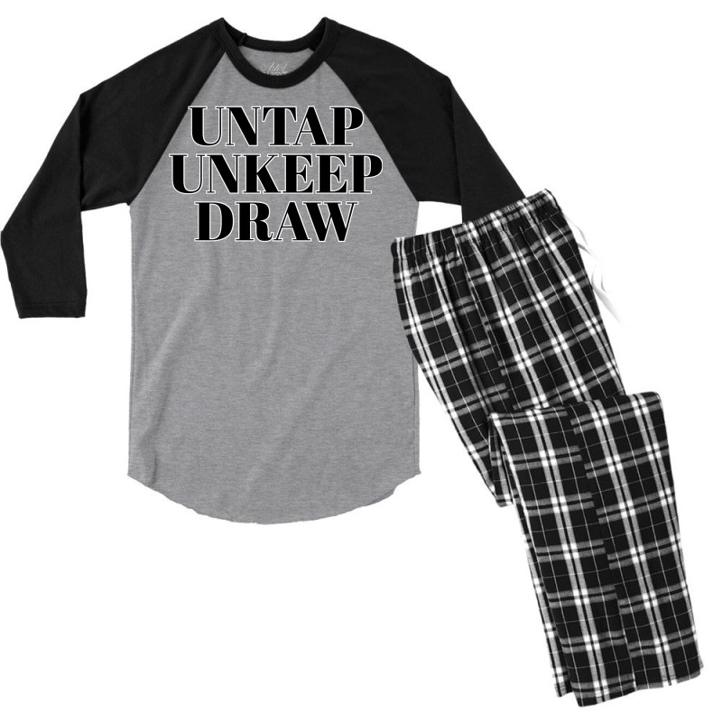 Untap Unkeep Draw 1 Men's 3/4 Sleeve Pajama Set by slavissweersq | Artistshot