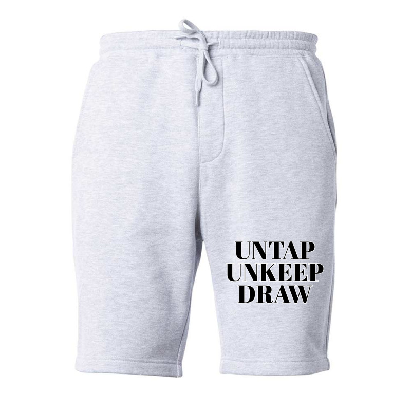 Untap Unkeep Draw 1 Fleece Short by slavissweersq | Artistshot