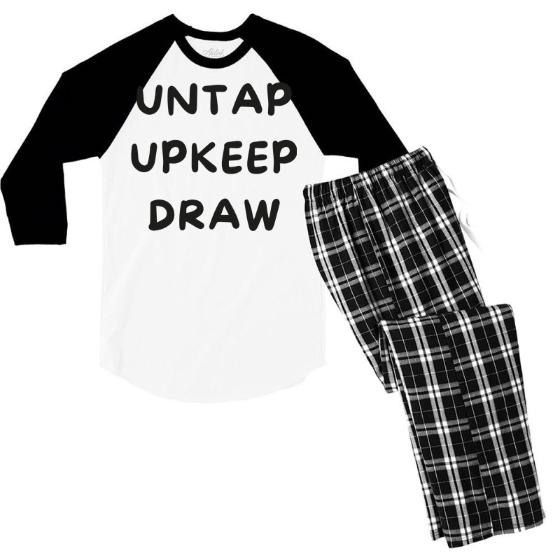 Untap Upkeep Draw 3 Men's 3/4 Sleeve Pajama Set by slavissweersq | Artistshot