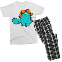 Mix Cartoon Dinosaur Men's T-shirt Pajama Set | Artistshot