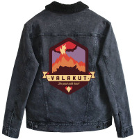 Valakut   The Peak With Heat! 10 Unisex Sherpa-lined Denim Jacket | Artistshot