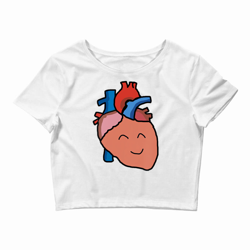 Anatomical Happy Heart Kids Aspiring To Become Car Crop Top by fiddolamuf | Artistshot