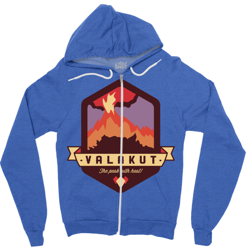 Valakut   The Peak With Heat! 3 Zipper Hoodie by slavissweersq | Artistshot