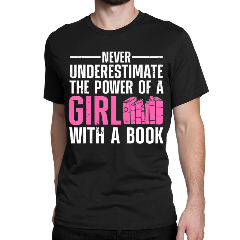 Funny Reading For Women Girls Bookworm Novel Book Classic T-shirt by miharax | Artistshot