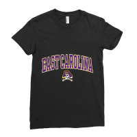 East Carolina Pirates Arch Over Officially License Ladies Fitted T-shirt | Artistshot