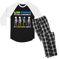 Down Syndrome It's Not A Disability It's A Differe Men's 3/4 Sleeve Pajama Set | Artistshot