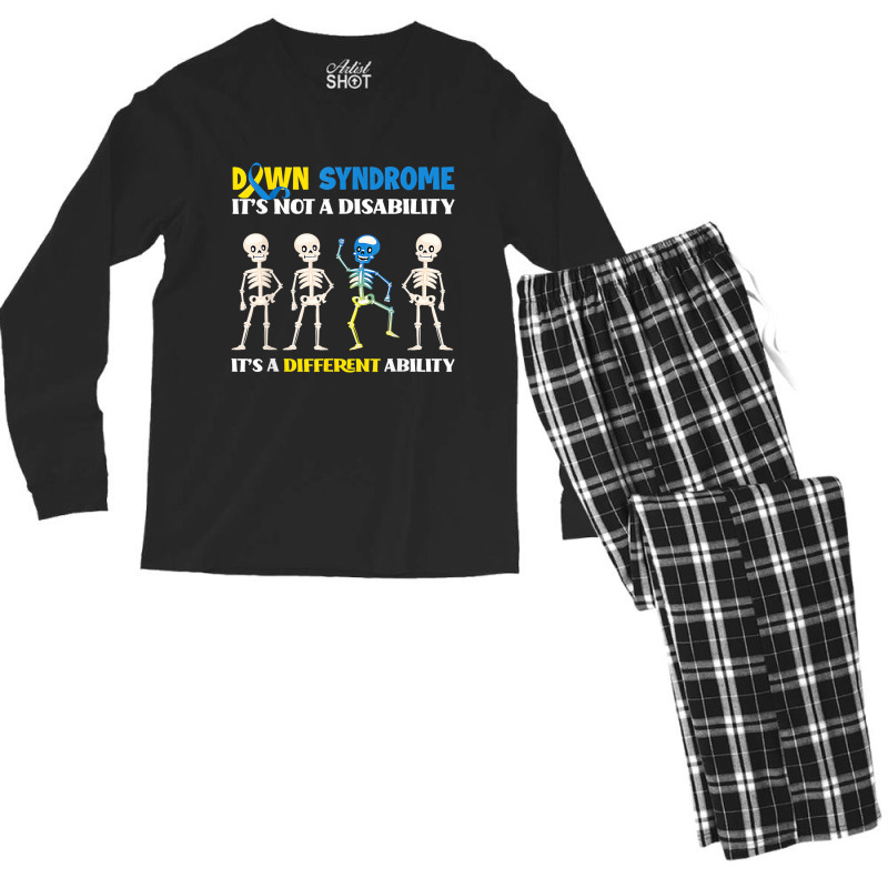 Down Syndrome It's Not A Disability It's A Differe Men's Long Sleeve Pajama Set by gabuya | Artistshot