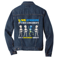 Down Syndrome It's Not A Disability It's A Differe Men Denim Jacket | Artistshot