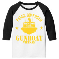 Patrol Boat River   Gunboat Vietnam T Shirt Youth 3/4 Sleeve | Artistshot