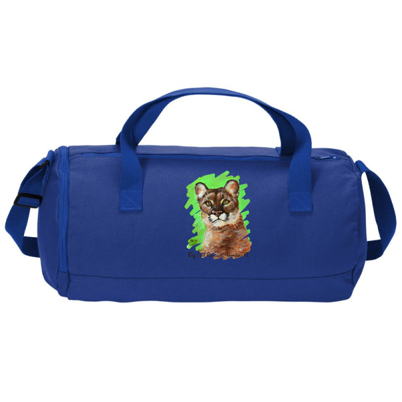 Acrylic Reise Cougar Painted Premium Tee Shirt Duffel Bag | Artistshot