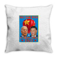 Joe Biden Vs Xi Jinping   Chinese Surveillance Bal Throw Pillow | Artistshot